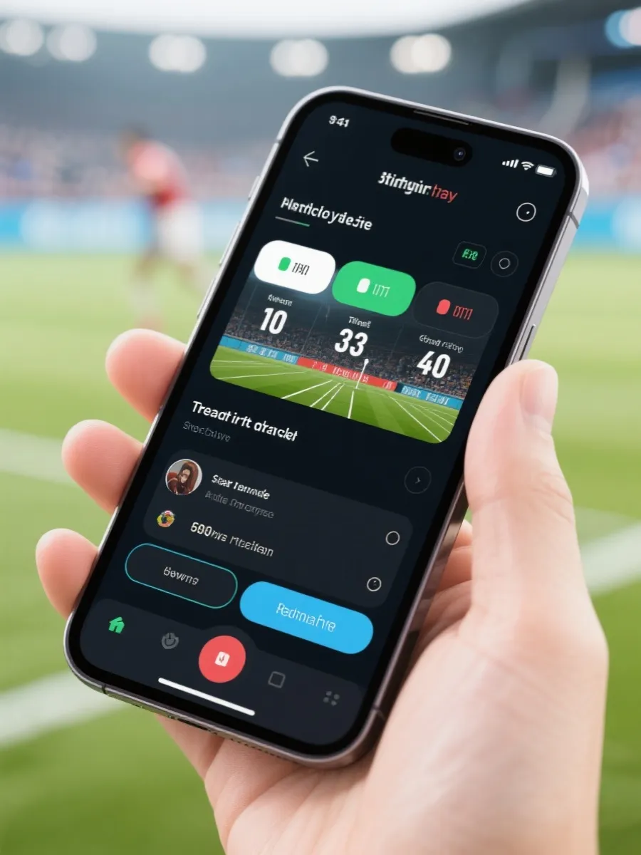 移动端赛事直播示意