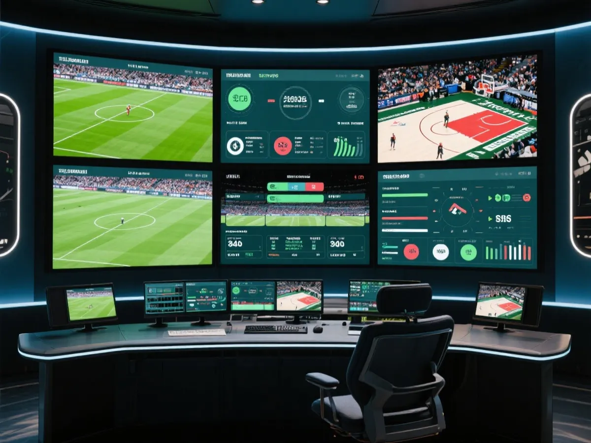 多赛事观看与数据联动示意