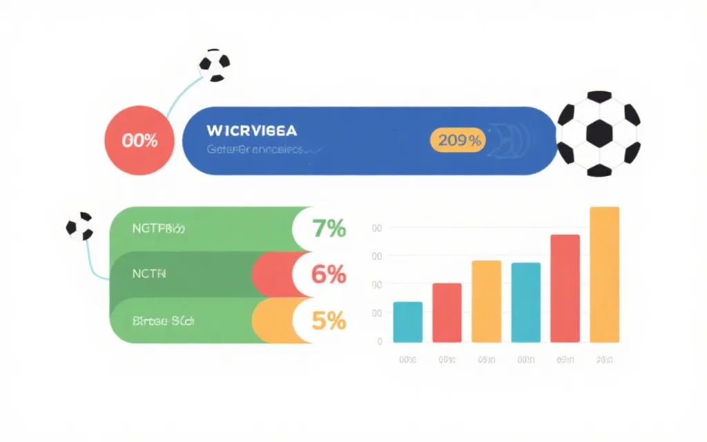 世界杯小组赛积分与净胜球对比的视觉化示意图